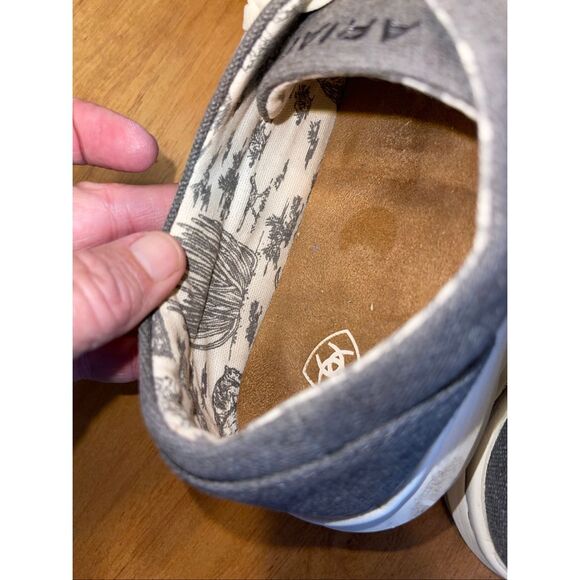 Ariat Ladies Hilo Washed Black (charcoal) Style 10040309. Size 9.5 - Picture 6 of 7